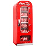 Coca Cola CVF18 10-Can Capacity Portable Vending Fridge, Red
